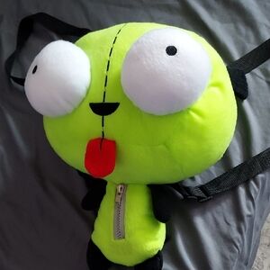Invader ZIM; Gir Backpack Hot Topic Neon Green